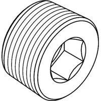 Industrial Quality Supplies DIN 906 Verschlussschraube mit Innensechskant, kegeliges