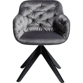 Jahnke Schalenstuhl »KENSINGTON TWIST LOCK« (Set) 1 Stk.Twistlock - dreht sich in Ausgangsposition zurück Jahnke HELLGRAU + schwarz