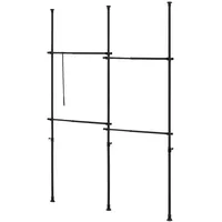 [en.casa] Teleskopgarderobe Kemi 230 x 278 x 5 cm