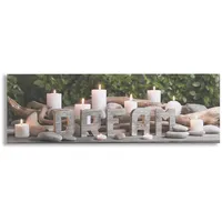 Art for the home - Dream Kerzen Led Leinwandbilder