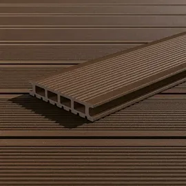 KOVALEX WPC-Terrassendiele Exklusiv 340 x 14,5 cm braun