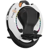 Elektrisches Einrad Kingsong KS-16S Pro 840 Wh, für Erwachsene, weiß, 1200-W-Motor, Reichweite bis zu 75 km, auf 25 km/h begrenzt, Luftreifen 16”, Lautsprecher und Bluetooth