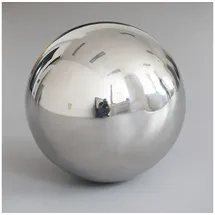 Esschert Design Gazing Globe, groß, silberfarben