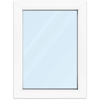 Fenster 60x80 cm, Kunststoff Profil aluplast IDEAL® 4000, Weiß, 600x800 mm, einteilig festverglast, 2-fach Verglasung, individuell konfigurieren