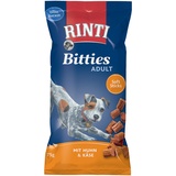 Rinti 6x75g RINTI Bitties Adult Huhn & Käse Hundesnacks