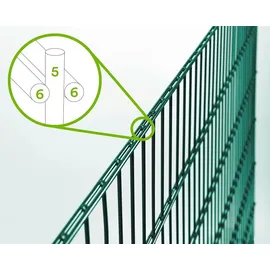 GAH Alberts Doppelstabmatten Set 2 x 1,6 m grün