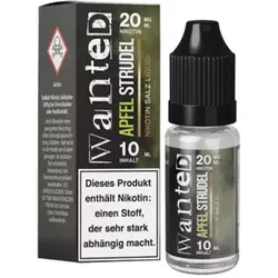 Wanted Apfelstrudel NicSalt Liquid 10ml / 20mg