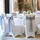 Relaxdays Stuhlhussen 4er Set Dunkelrot