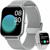 Smartwatch, Damen Herren Smartwatch, Fitness Tracker Uhr, Smartwatch (Fitnessuhr mit Telefonfunktion 2.0" HD Voll Touchscreen Zoll,