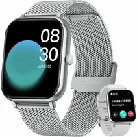 Smartwatch, Damen Herren Smartwatch, Fitness Tracker Uhr, Smartwatch (Fitnessuhr mit Telefonfunktion 2.0" HD Voll Touchscreen Zoll,