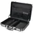 HMF Alu Aktenkoffer Herren mit Zahlenschloss, 45 x 33 x 11 cm, Schwarz