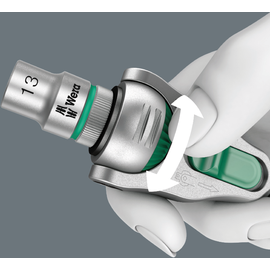 WERA 8100 SA/SC 2 Zyklop Speed-Knarrensatz 1/4"-Antrieb und 1/2"-Antrieb, metrisch, 43-teilig