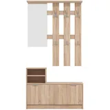 INOSIGN Ravenna Dielenschrank 100 x 29 x 191,5 cm braun