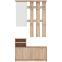 INOSIGN Ravenna Dielenschrank 100 x 29 x 191,5 cm braun
