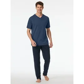 SCHIESSER Pyjamaoberteil Mix & Relax Blau L
