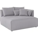 andas Ottomane »Nöre«, kurzes Lounge-Modul - zum Zusammenstellen, Breite 138 cm, Tiefe 128 cm grau