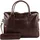 Buckle & Seam Aktentasche Everett Braun/NewStripes (16"), Notebooktasche, Braun