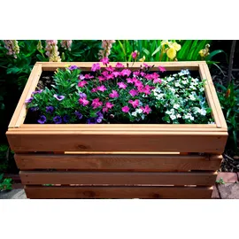 Dobar Hochbeet auf Beinen 58 x 36 x 71 cm natur