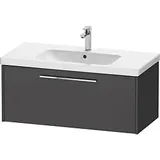 Duravit D-Code Waschtischunterschrank DC4668010490000 Griff Chrom, Graphit Matt, Wandhängend, 984x400x460 mm