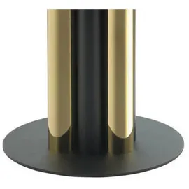 Kayoom Beistelltisch Gold Metall, Glas, rund, 46x52x46 cm