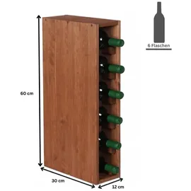 Proregal Vincellar Modulares Weinregal 60 x 12 x 30 cm Braun
