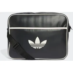 Sporttasche ADIDAS ORIGINALS "AIRLINER", schwarz, Obermaterial: 100% Polyurethan, Taschen, Schultertasche im angesagten Retrolook