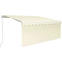 VidaXL Markise Manuell Einziehbar mit Rollo & LED 3x2,5