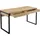 OTTO home Schreibtisch OTTO HOME "Moid, Computertisch im modernen Design", schwarz (eiche natur, schwarz, schwarz, eiche natur), B:140cm H:77cm T:60cm, Tische, Schreibtisch, Breite 120/140/160 cm, mit Metallbeinen & Schublade