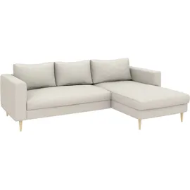 TRENDMANUFAKTUR Eckcouch Cord 2-Sitzer Grau