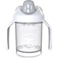 Twistshake Babyflasche Trinkbecher - Mini Becher für Babys ab 4 Monaten 230 ml weiß