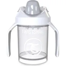 Twistshake Babyflasche Trinkbecher - Mini Becher für Babys ab 4 Monaten 230 ml weiß