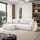 lookway Ecksofa Wind 02 Textil 4-Sitzer Beige