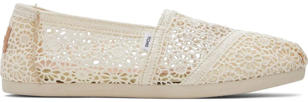 Toms Alpargata Classic natural moroccan crochet 36