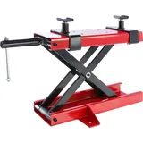 Arebos Motorradheber Motorrad Hebebühne | 500kg Rot Spindelantrieb 95 bis 375 mm Höhenverstellbar