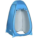 Pop Up Toilettenzelt Mobiles Camping Duschzelt Umkleidezelt Mit Innentasche Duschkabine Umkleidekabine Wasserfest Polyester Himmelblau 120 X 120 X 190 Cm