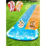 Wasserrutsche Wasserspielset Rutsche Wasserpark Garten Kinder Erwachsene