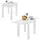 Dmora Dbli ausziehbarer Tisch 79/134 x 67 x 79 cm Weiß