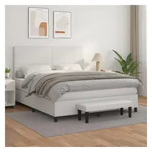 vidaXL Boxspringbett 160 x 200 cm Weiß