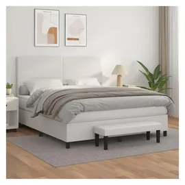 vidaXL Boxspringbett 160 x 200 cm Weiß
