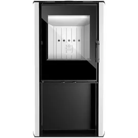 Hitze LUPO S-W Stahl Schwarz/Abdeckplatte Weiß