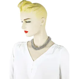 COLLEZIONE ALESSANDRO Kette mit Anhänger Link Affair Silber/Kunststoff