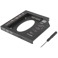 Lanberg DVD-Adapter für Laptop HD/SSD 2,5 Zoll / 1/6,35 cm 9,5 mm IF-SATA-13