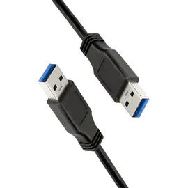 Logilink USB 3.2 Gen1 USB-A Stecker, USB-A Stecker Schwarz CU0038