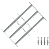 vidaXL Sicherheitsgitter für Fenster mit 3 Querstangen 3 pcs