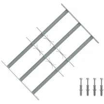vidaXL Sicherheitsgitter für Fenster mit 3 Querstangen 3 pcs