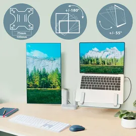Leitz Laptop-Monitor-Halterung Ergo Grau