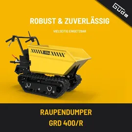 Güde Muldenkipper Stahl 110 l Gelb/Schwarz