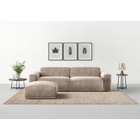 TRENDMANUFAKTUR Big-Sofa »Braga«, in moderner Optik, mit hochwertigem Kaltschaum beige