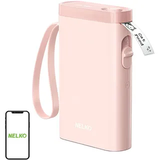 nelko P21 Thermal Etikettiermaschine - Pink - One Size