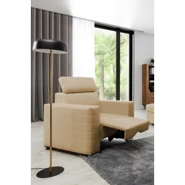 Fun Möbel Fernsehsessel CANTON Stoff 94 x 92 x 0 cm Beige mit Kissen